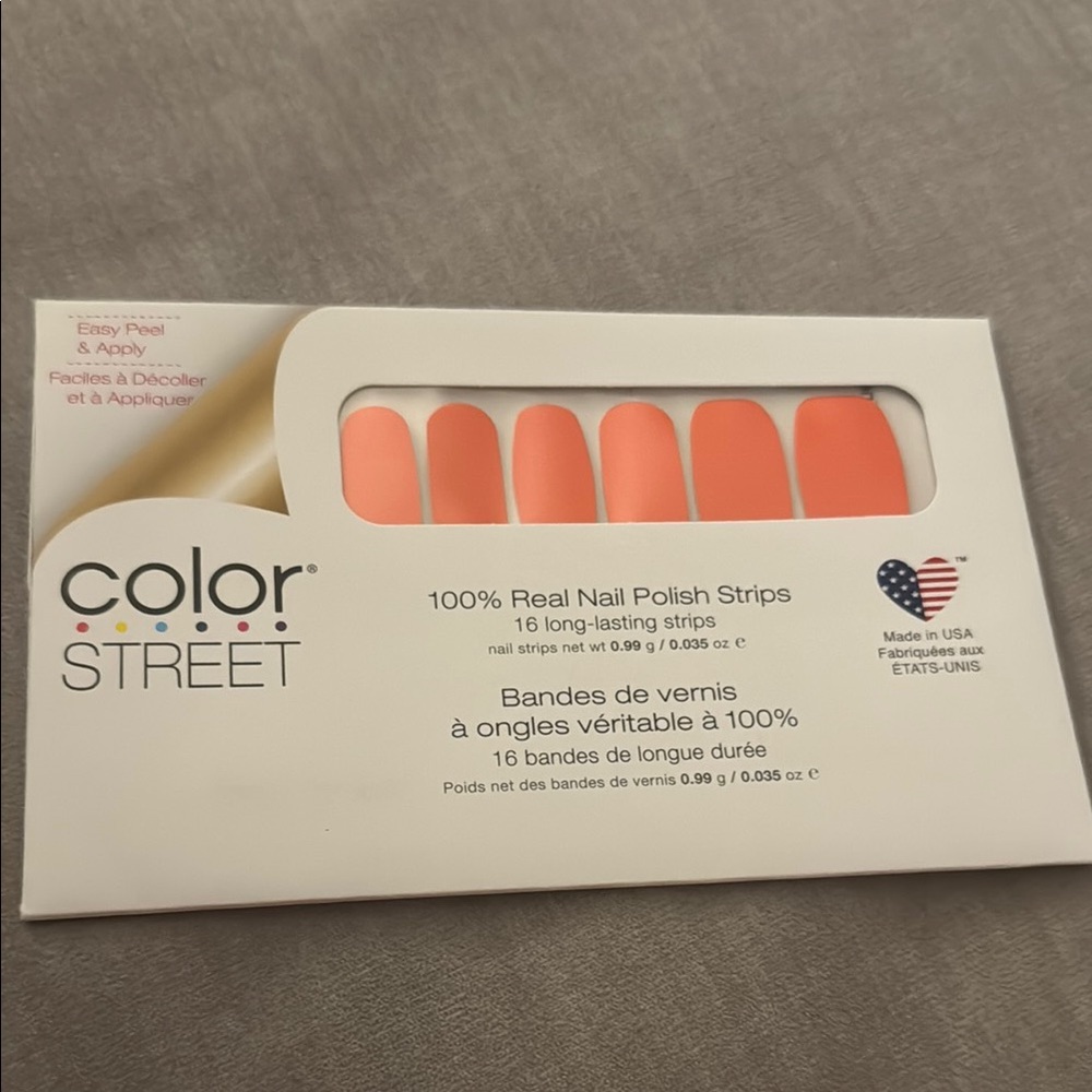 Color Street Lean Mean Tangerine Nail Strips